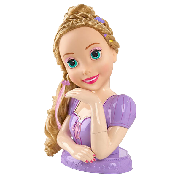 Rapunzel styling top head doll